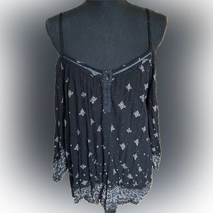 Ecote Black and White Blouse